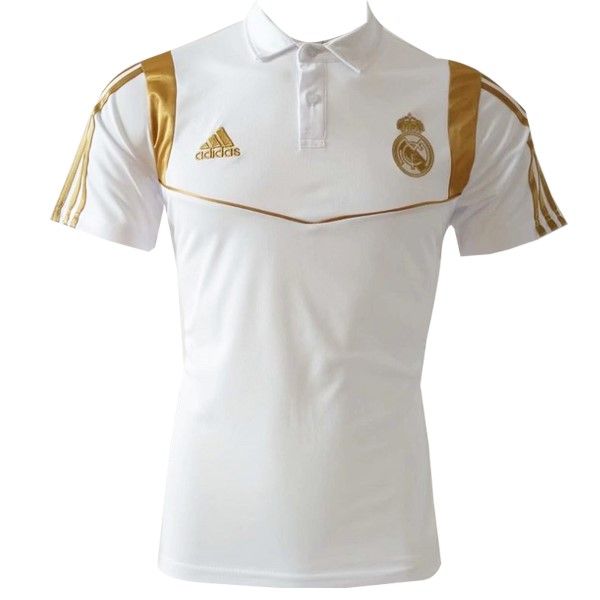 Polo Real Madrid 2019-20 Weiß Gold